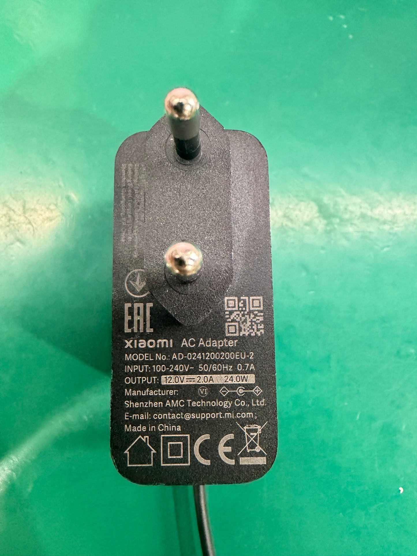 24W AC/DC Adaptor, 12.0V/2.0A, Europlug